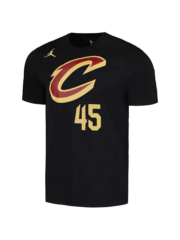 Мужская черная футболка Donovan Mitchell Cleveland Cavaliers 2022/23 Statement Edition с именем и — изображение 2 из 3