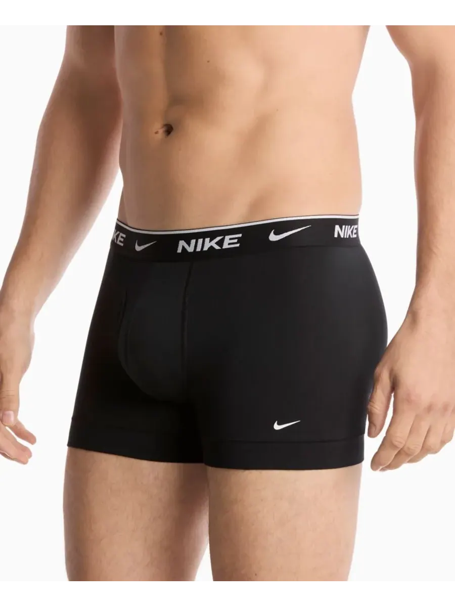 Мужские хлопковые эластичные плавки Dri-FIT Essential, комплект из 3 штук Nike — изображение 3 из 4, черный