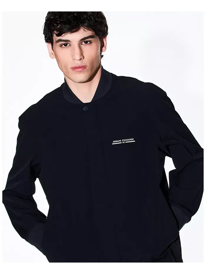 Мужская нейлоновая бомбер с принтом A|X Armani Exchange — изображение 2 из 5, синий