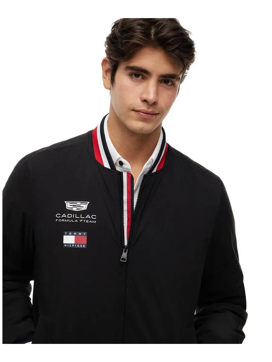 Мужская реплика университетской куртки Cadillac F1 Tommy Hilfiger — изображение 2 из 4, черный