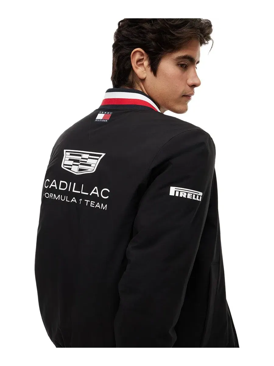 Мужская реплика университетской куртки Cadillac F1 Tommy Hilfiger — изображение 3 из 4, черный