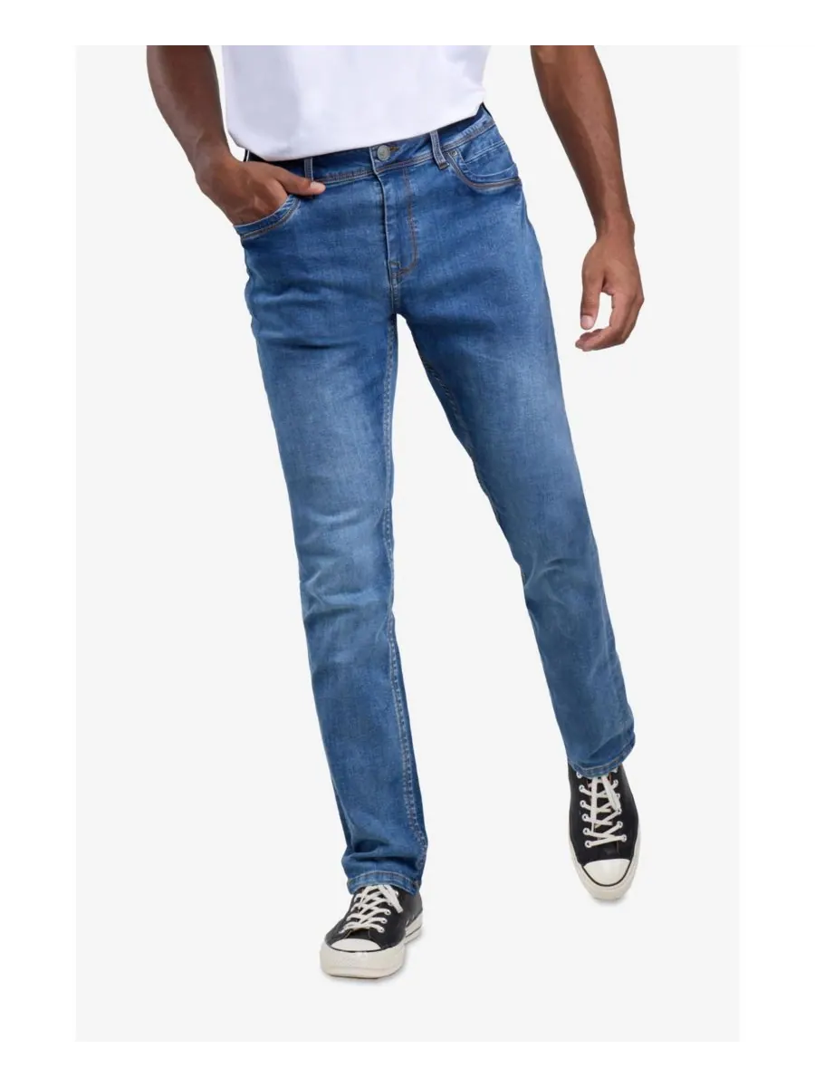 Мужские джинсы Supersoft Slim Fit из мягкого денима XRAY — изображение 5 из 6, синий