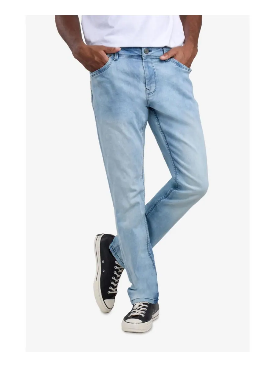 Мужские джинсы Supersoft Slim Fit из мягкого денима XRAY — изображение 4 из 5, светлый синий