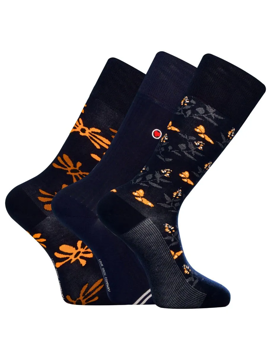 Мужские носки Tokyo Bundle, набор из 3 пар Love Sock Company — синий