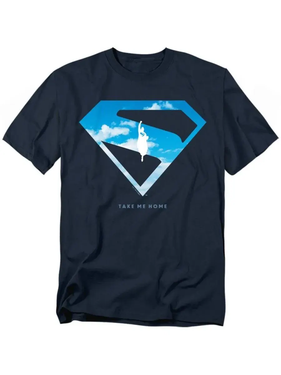 Футболка с длинным рукавом Cloud Shield Superman — синий