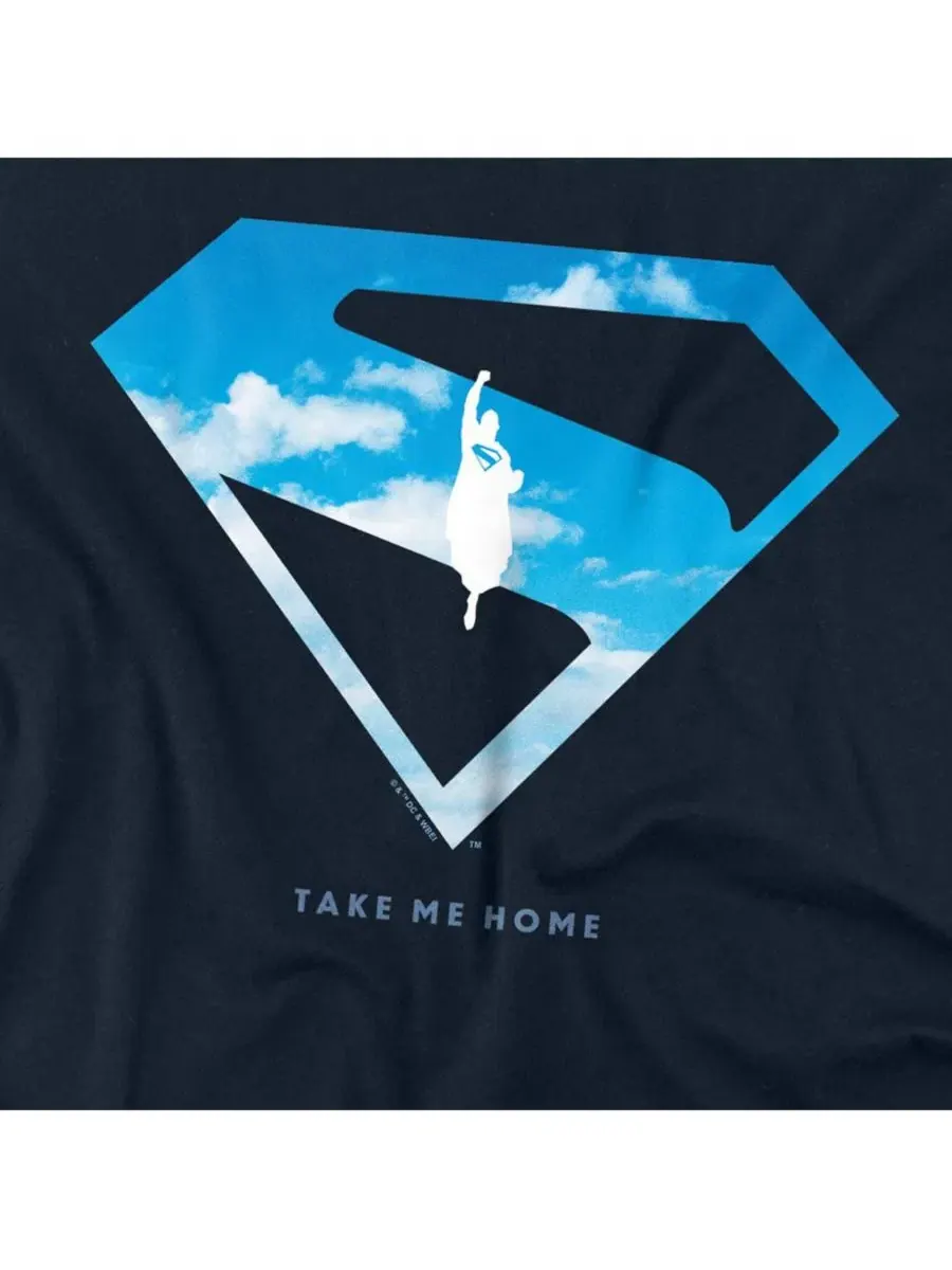 Футболка с длинным рукавом Cloud Shield Superman — изображение 3 из 3, темно-синий