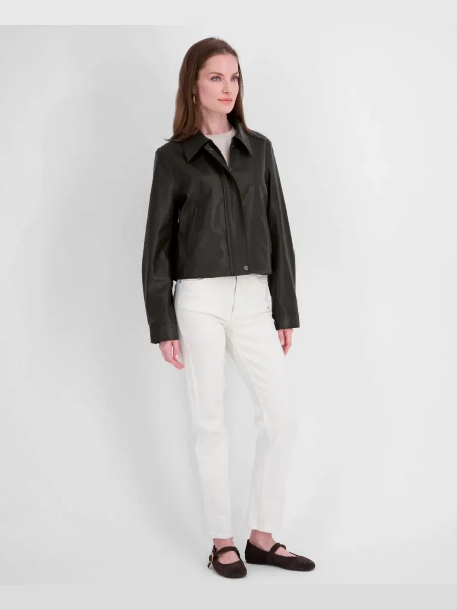 Пальто из экокожи Tahari — изображение 2 из 4, черный