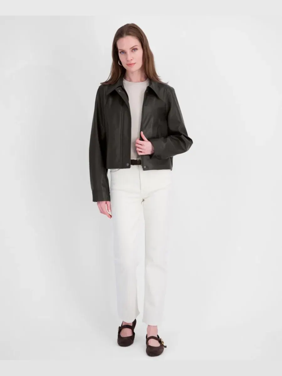 Пальто из экокожи Tahari — изображение 3 из 4, черный