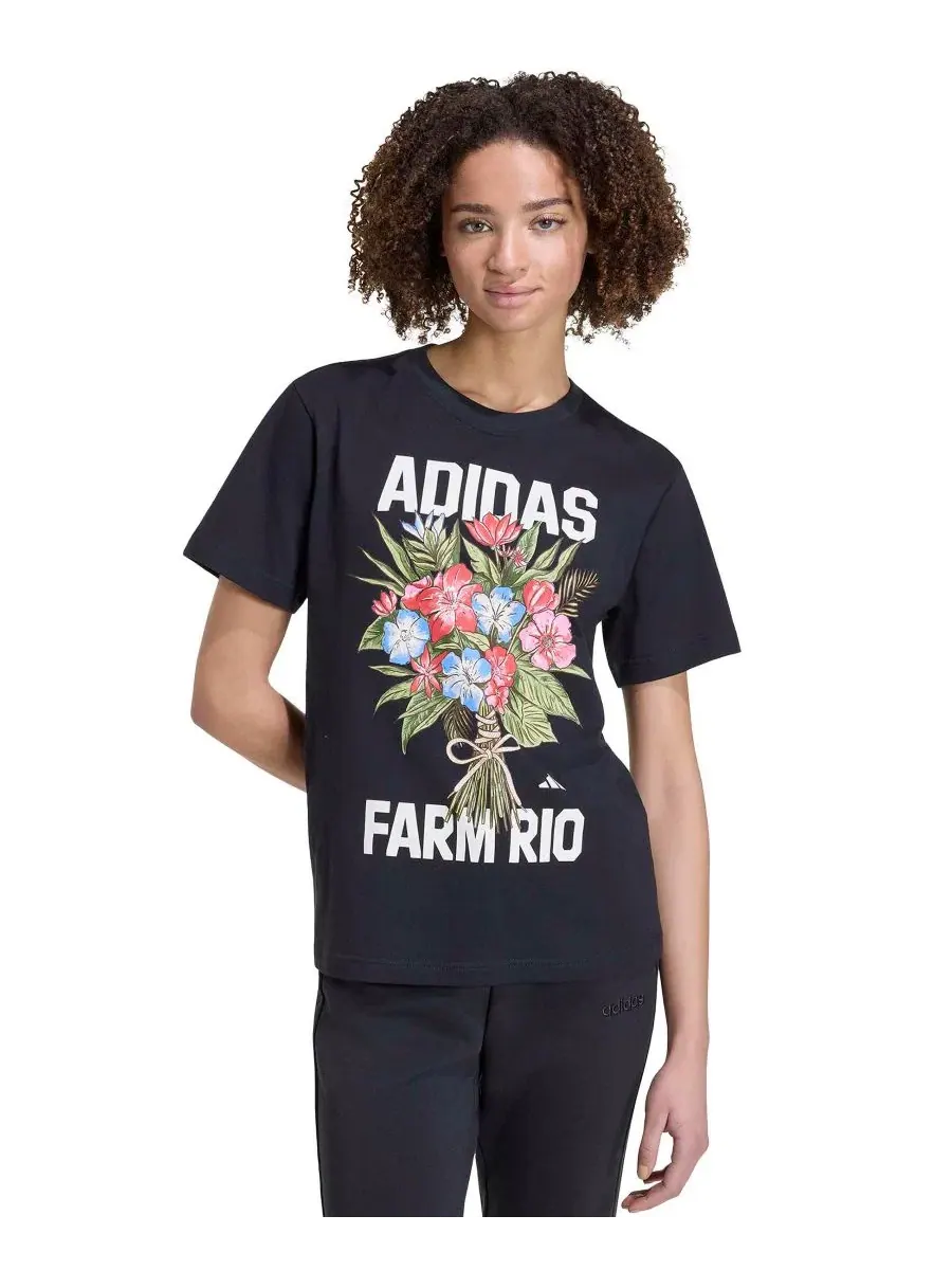 Футболка для тренировок с принтом X Farm Rio adidas