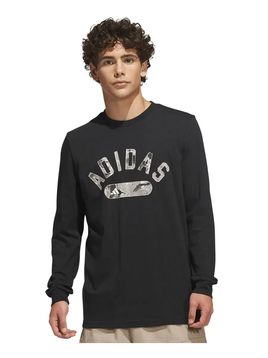 Футболка с длинным рукавом с принтом Rock Camo Graphic adidas