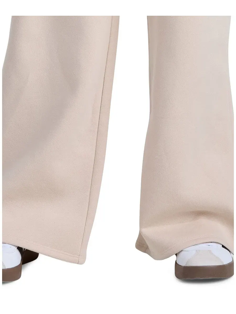 Штаны из флиса с широкими штанинами adidas, Crystal Linen — изображение 4 из 5