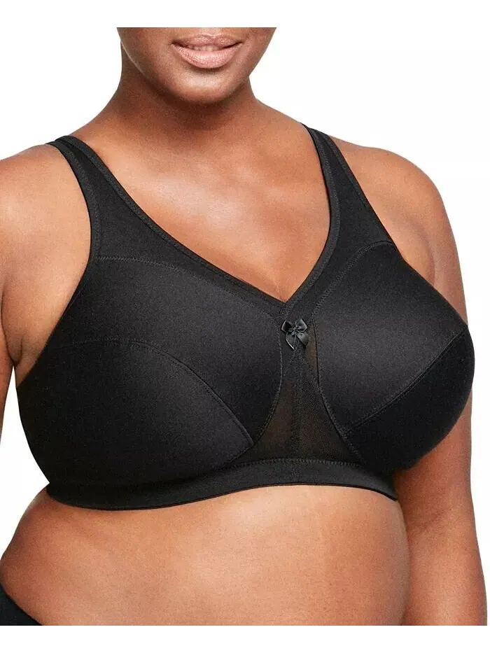 Женский бюстгальтер MagicLift Active Wirefree Support Bra для полной фигуры размера плюс 1005 — изображение 3 из 7, черный