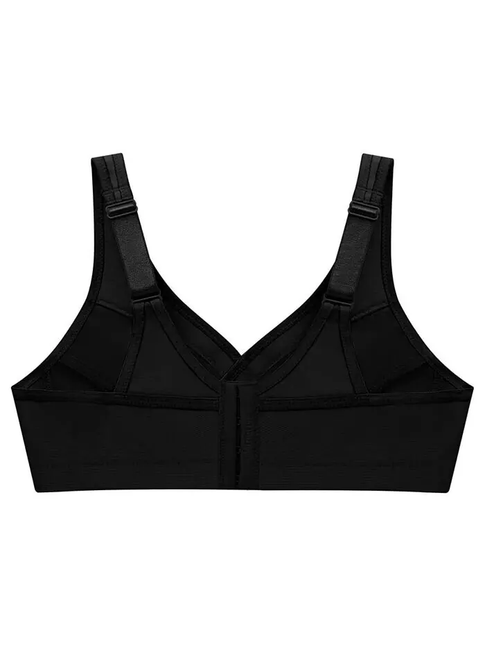 Женский бюстгальтер MagicLift Active Wirefree Support Bra для полной фигуры размера плюс 1005 — изображение 5 из 7, черный