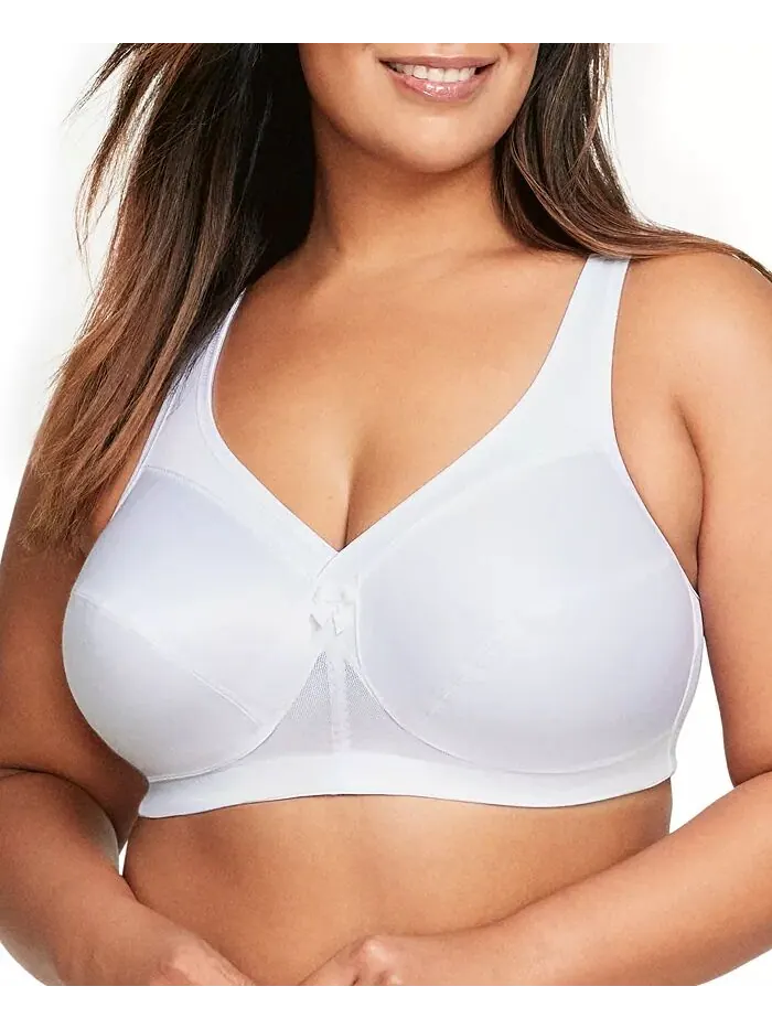 Женский бюстгальтер MagicLift Active Wirefree Support Bra для полной фигуры размера плюс 1005 — изображение 1 из 7, белый