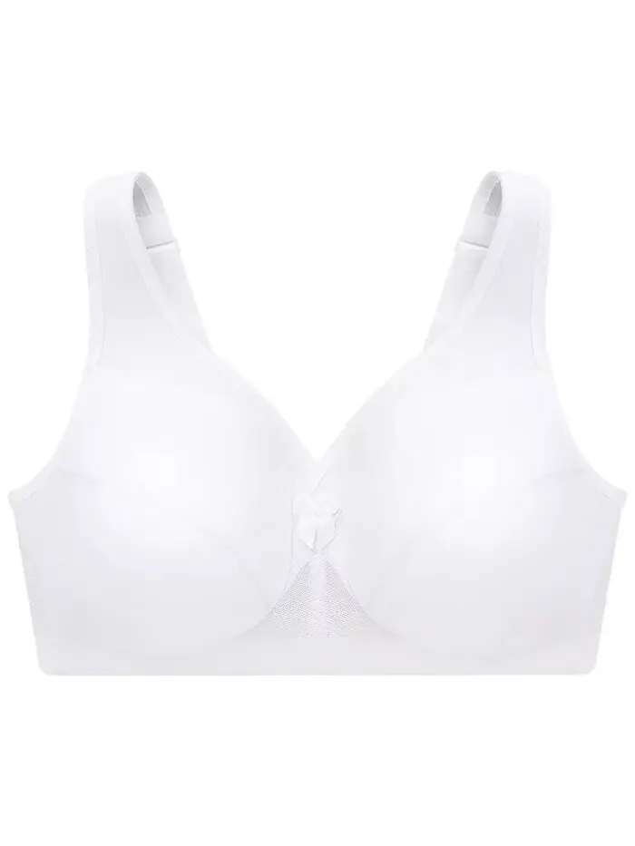 Женский бюстгальтер MagicLift Active Wirefree Support Bra для полной фигуры размера плюс 1005 — изображение 4 из 7, белый