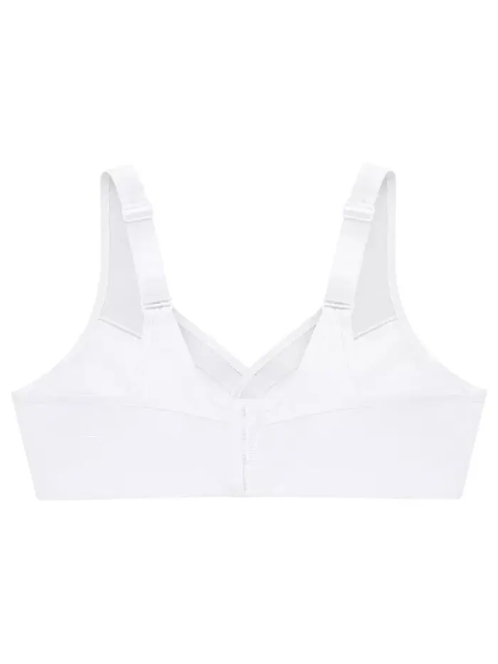 Женский бюстгальтер MagicLift Active Wirefree Support Bra для полной фигуры размера плюс 1005 — изображение 5 из 7, белый