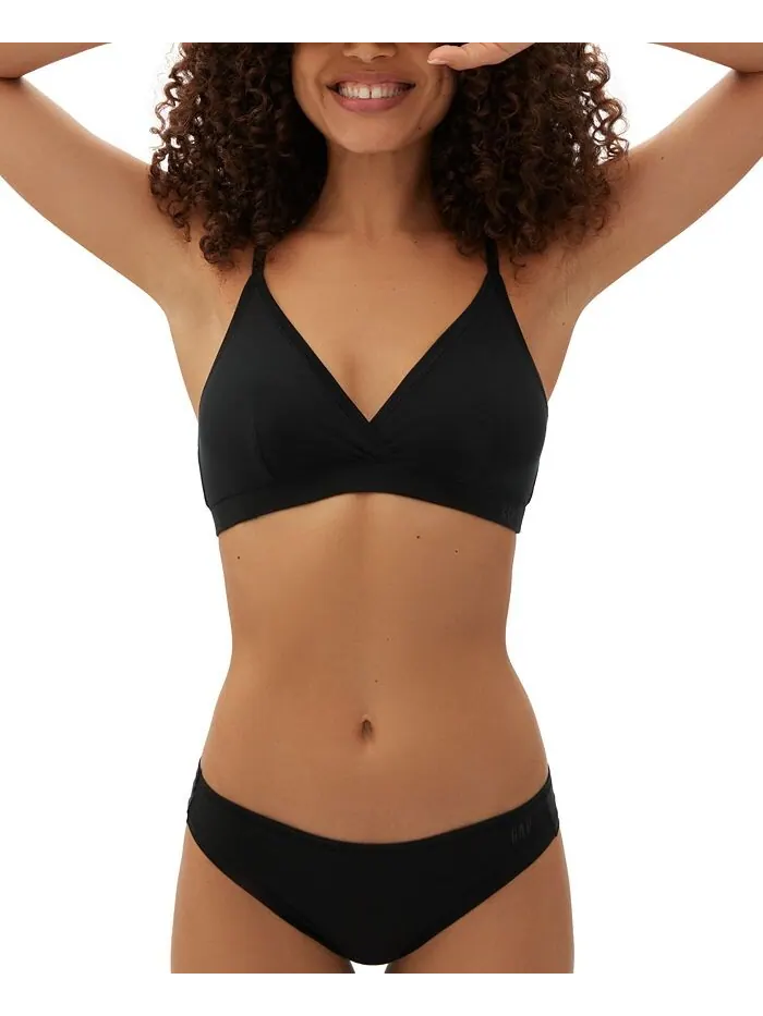 Женское нижнее белье-стринги GapBody Breathe GPW00183 GAP — изображение 2 из 2, серый