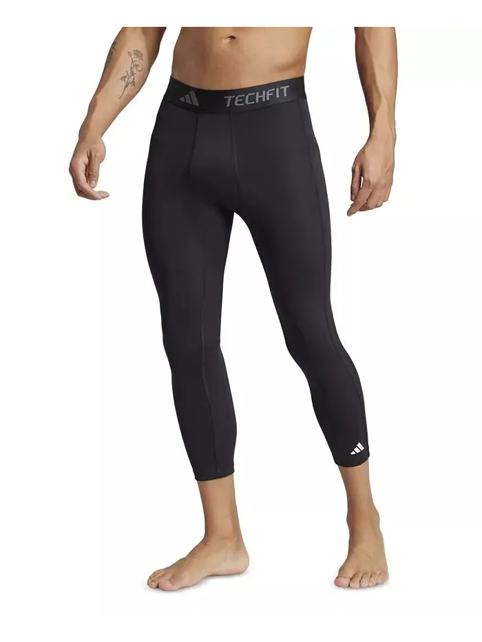 Мужские компрессионные тренировочные тайтсы Techfit 3/4 adidas