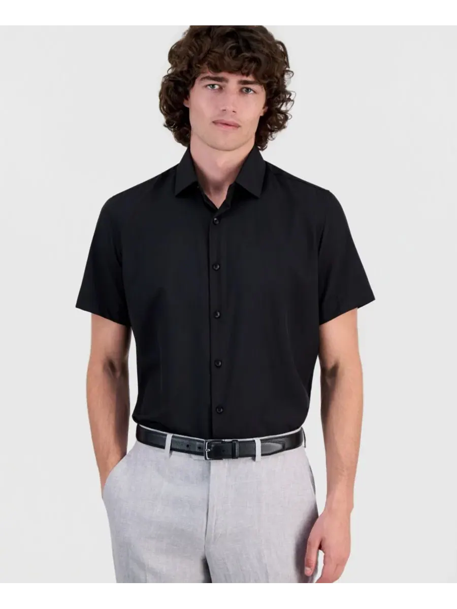 Сорочка с коротким рукавом Suslo Couture Slim Fit
