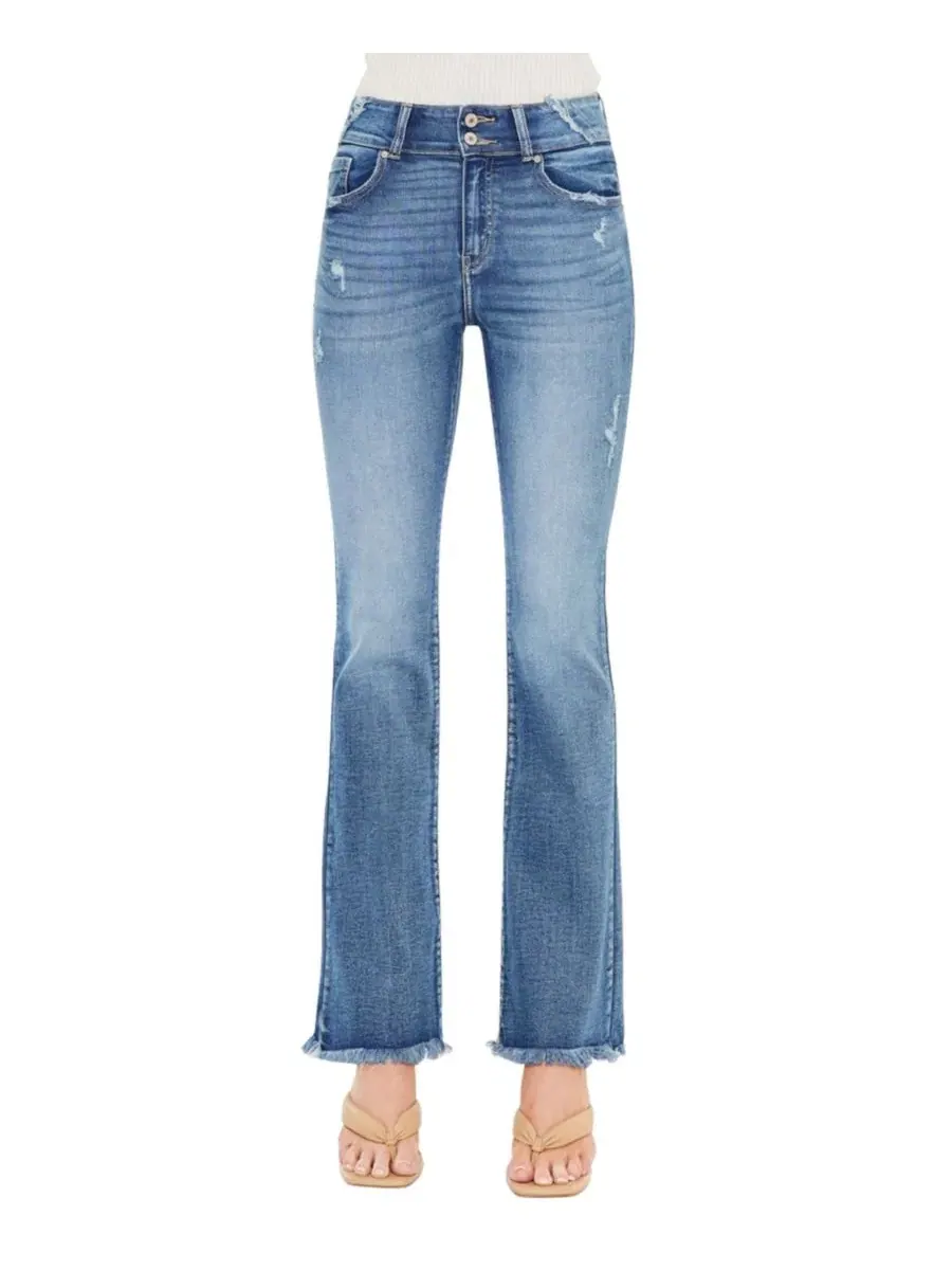 Джинсы с высокой посадкой Ruby High Rise Bootcut KanCan