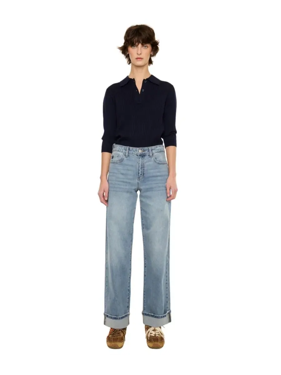 Джинсы женские Bellen Essentials High Rise Wide Leg KanCan