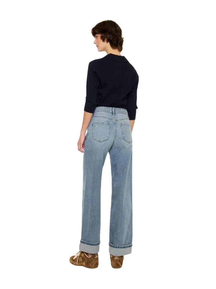 Джинсы женские Bellen Essentials High Rise Wide Leg KanCan — изображение 5 из 7, средняя отмывка