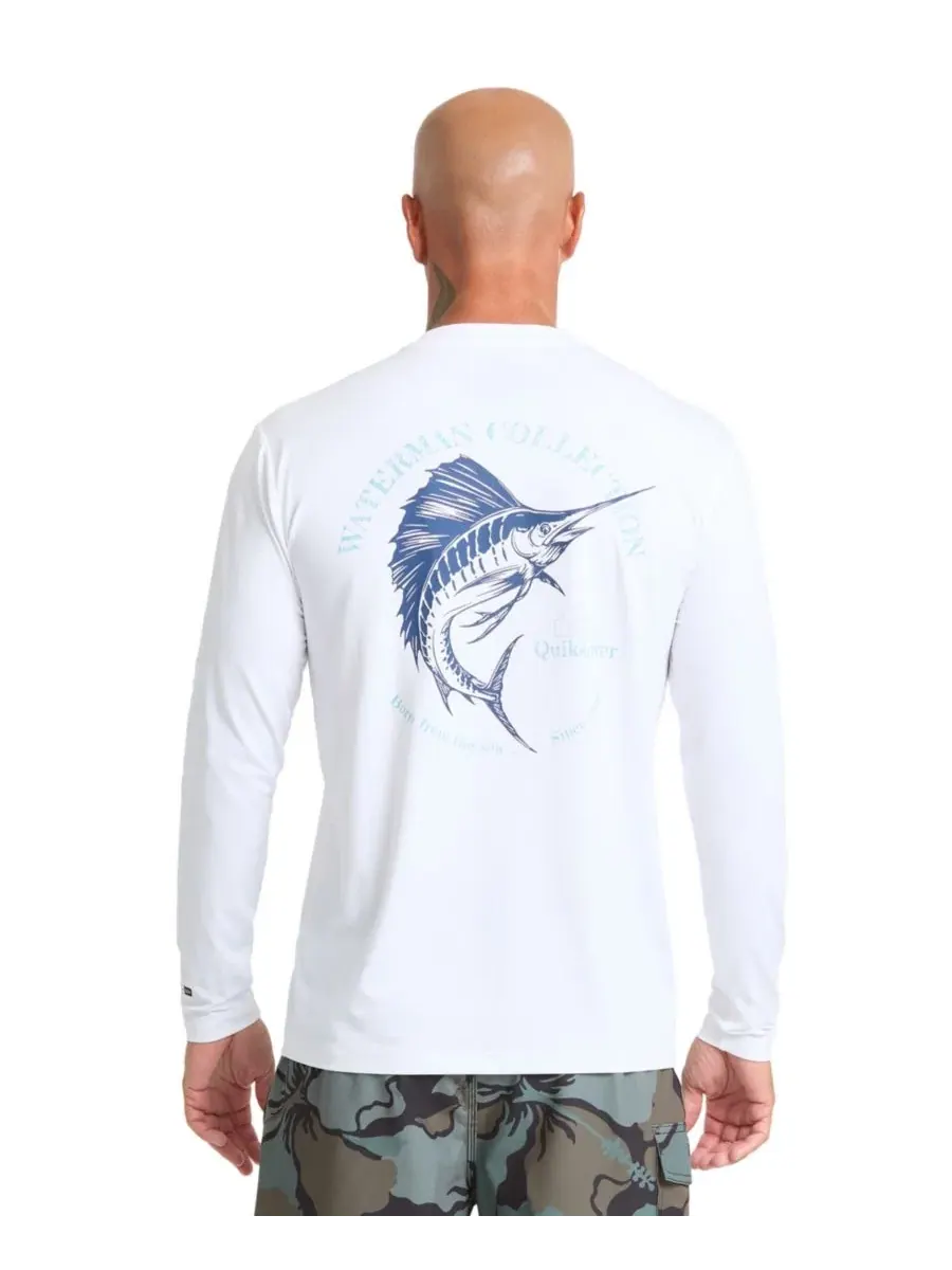 Футболка с длинным рукавом Cool Breeze Quiksilver Waterman — изображение 1 из 3, белый