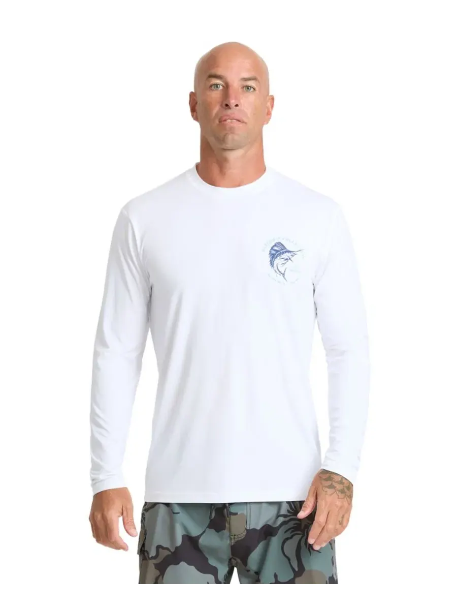 Футболка с длинным рукавом Cool Breeze Quiksilver Waterman — изображение 2 из 3, белый