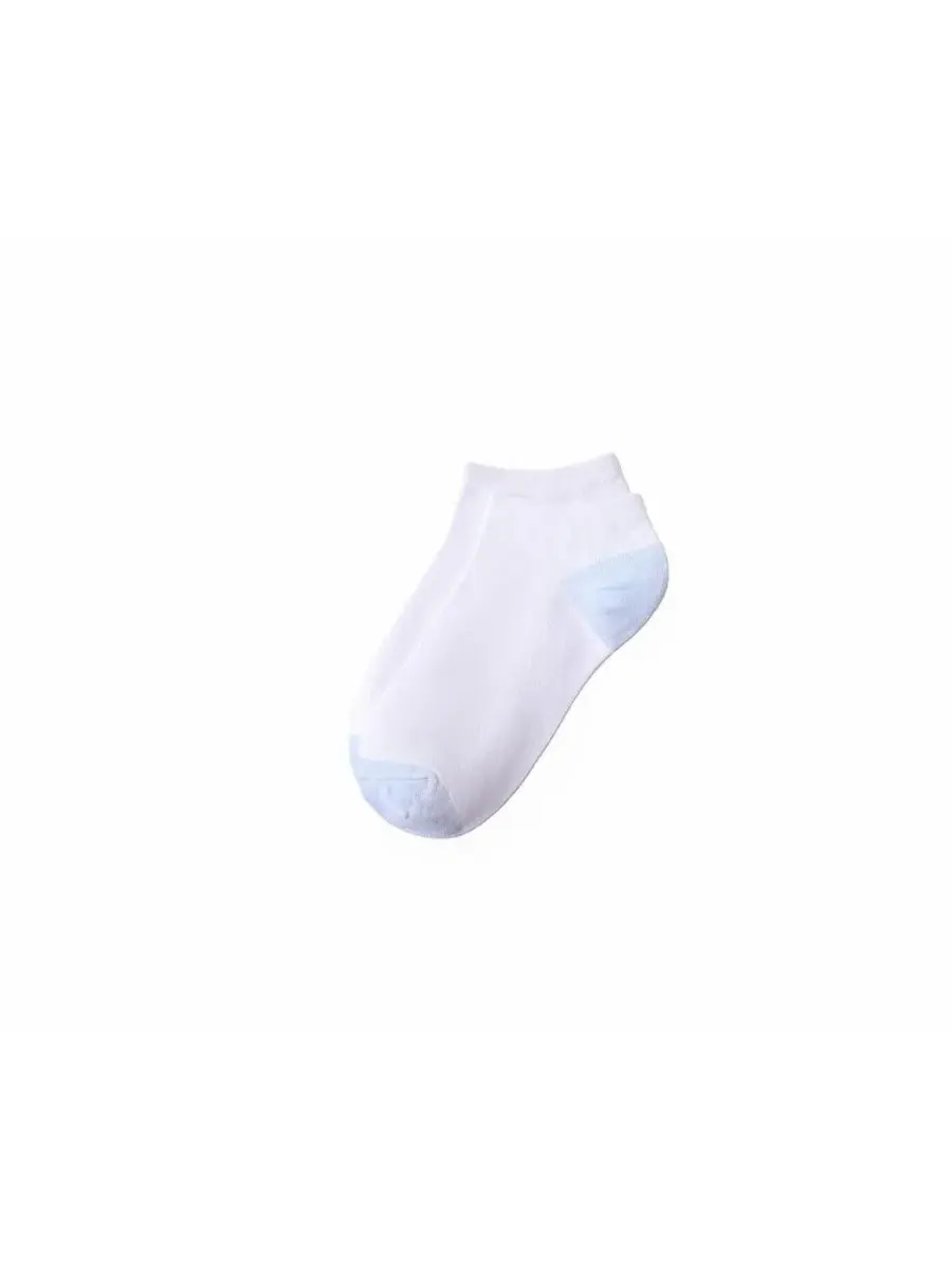 Комплект носков с хлопком и лайкрой, модель Women's 3-Pack Cotton Patterned Low Cut Socks Lands' End — изображение 3 из 4
