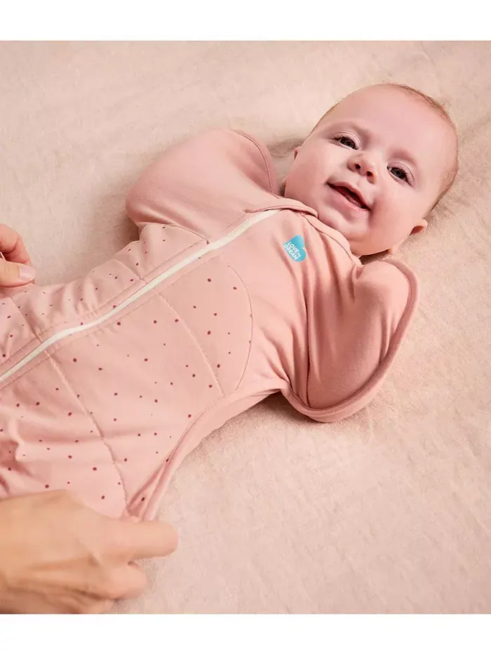 Детский спальный мешок Swaddle Up для девочек - утепленный 2.5 TOG Love To Dream — изображение 4 из 10, розовый