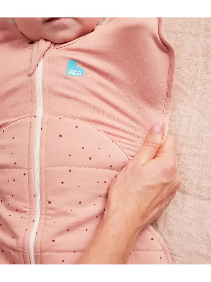 Детский спальный мешок Swaddle Up для девочек - утепленный 2.5 TOG Love To Dream — изображение 6 из 10, розовый
