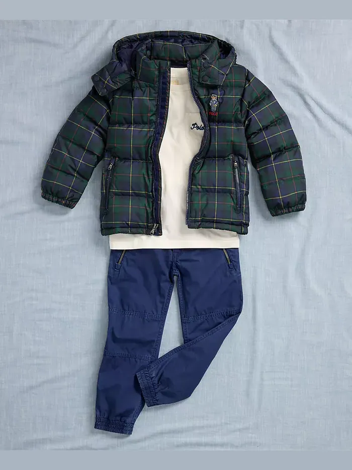Детские хлопковые брюки-джоггеры для малышей и мальчиков Polo Ralph Lauren — изображение 3 из 3, темно-синий