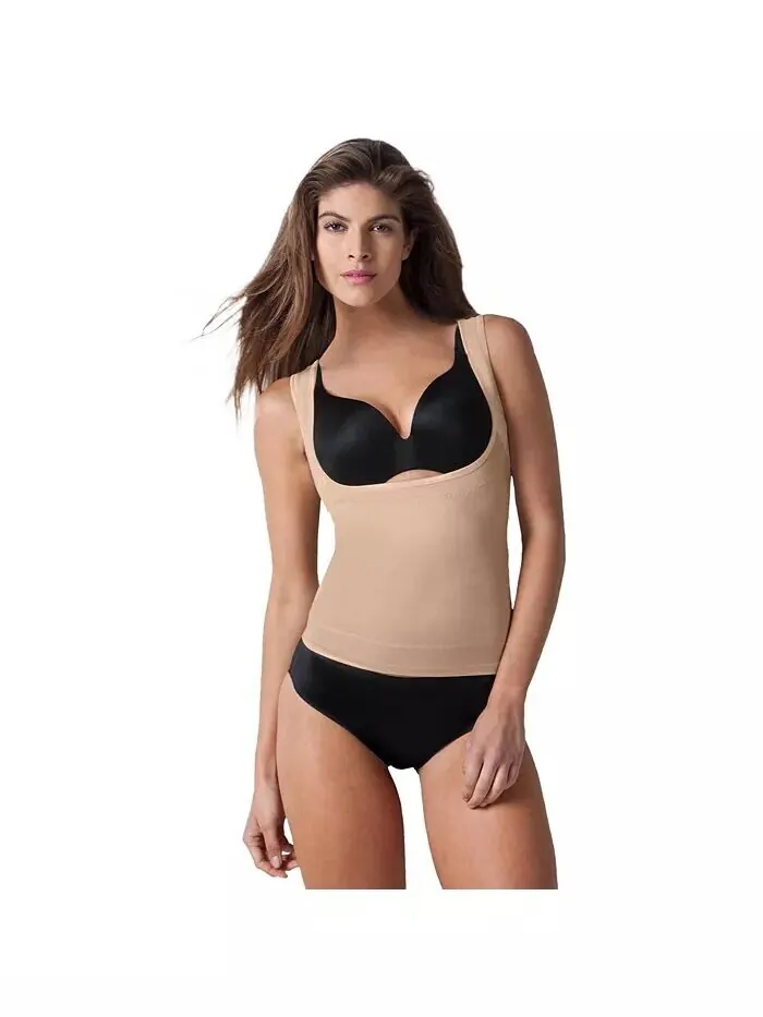 Женская майка-бюстгальтер Power Shaper Firm Control Wear-Your-Own-Bra Shaper Secret Solutions — бежевый