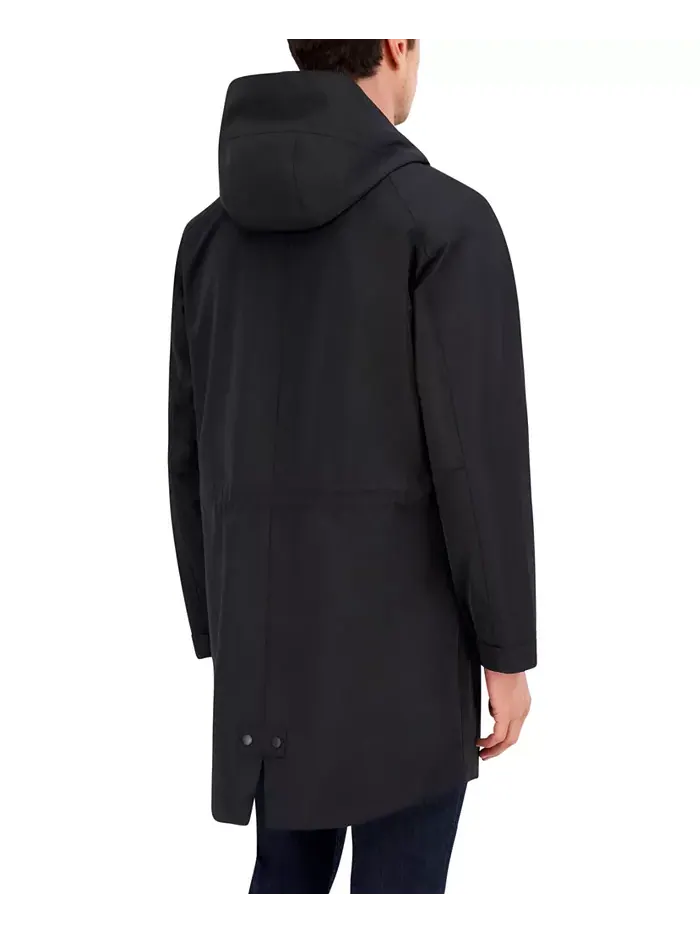 Мужское переходное пальто Luxe Twill Duffle Vince Camuto — изображение 2 из 4, черный
