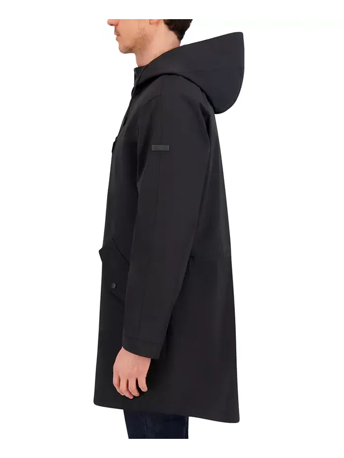 Мужское переходное пальто Luxe Twill Duffle Vince Camuto — изображение 4 из 4, черный