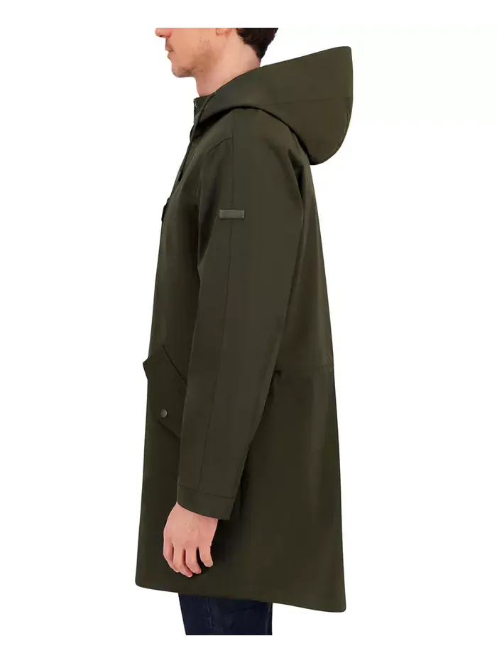 Мужское переходное пальто Luxe Twill Duffle Vince Camuto — изображение 3 из 3, мох