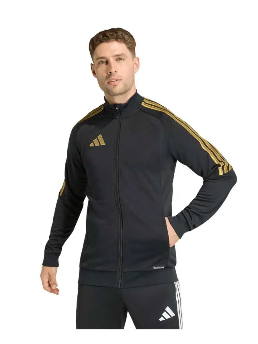 Мужская тренировочная куртка Metallic Tiro 26 League с воротником-стойкой Adidas