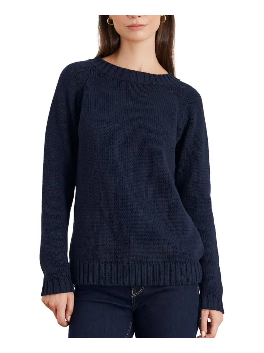 Женский свитер Aspen с круглым вырезом Paneros Clothing — синий