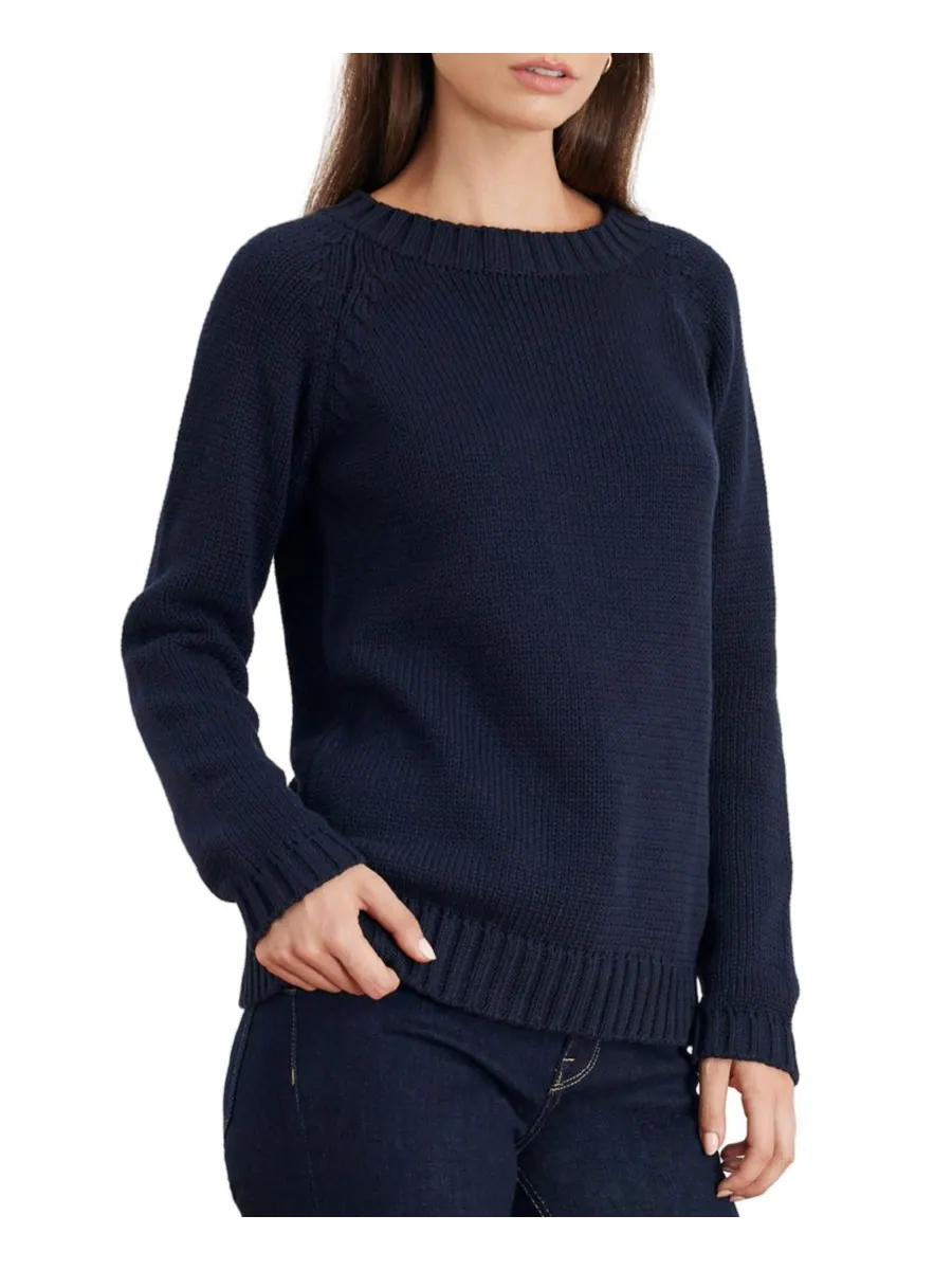 Женский свитер Aspen с круглым вырезом Paneros Clothing — изображение 2 из 3, темно-синий