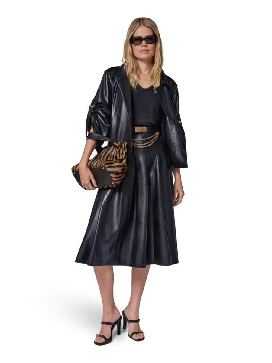 Женский короткий жакет с рукавами-ролл, без рукавов, модель Roll-Sleeve Short Jacket Donna Karan — изображение 10 из 17