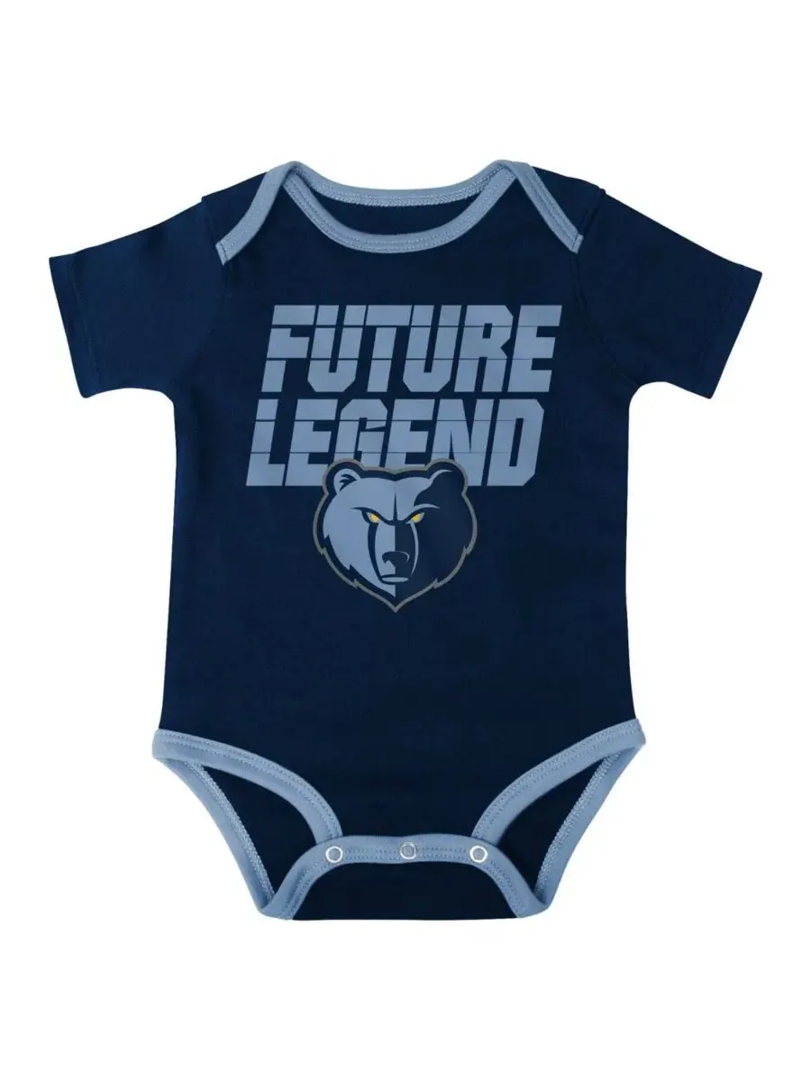 Комплект для малыша из боди, худи-футболки и шорт с принтом Memphis Grizzlies Outerstuff — изображение 2 из 4