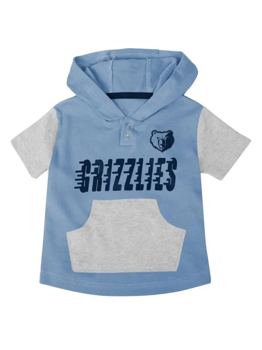 Комплект для малыша из боди, худи-футболки и шорт с принтом Memphis Grizzlies Outerstuff — изображение 4 из 4