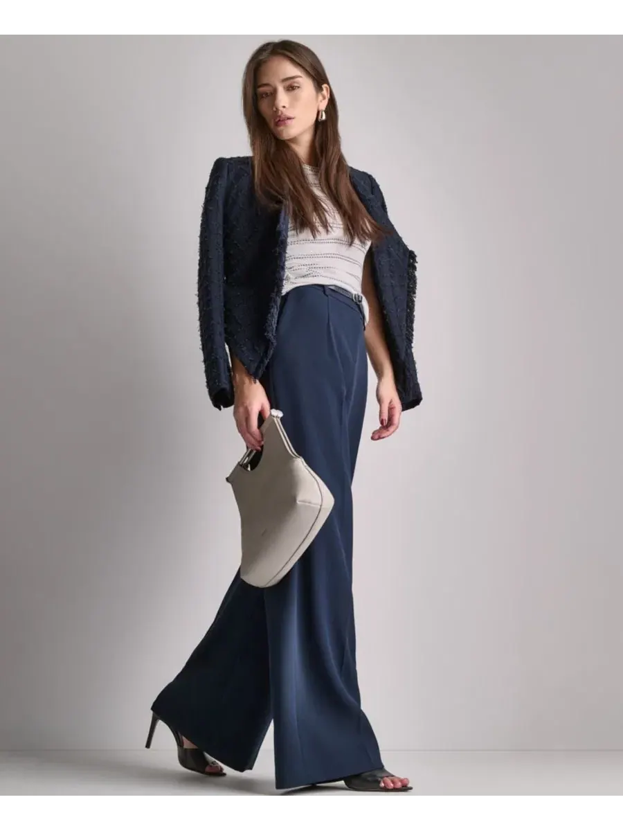 Женская куртка с открытым передом и воротником-стойкой BCBG — изображение 12 из 12, синий море