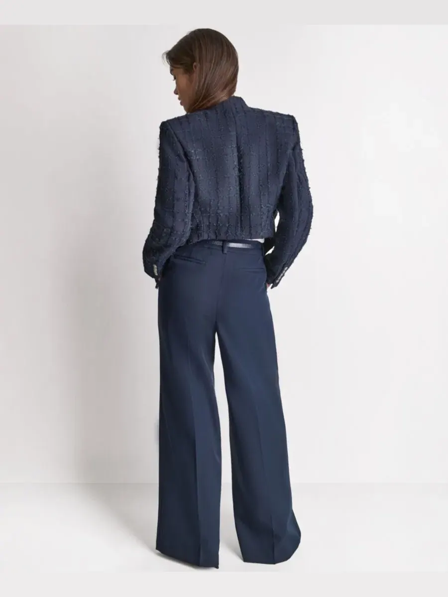 Женская куртка с открытым передом и воротником-стойкой BCBG — изображение 5 из 12, синий море