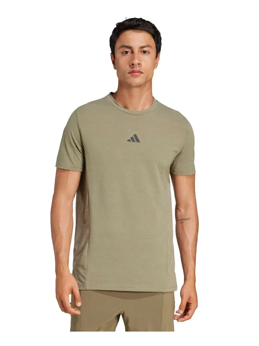 Мужская тренировочная футболка с круглым вырезом, AEROREADY adidas