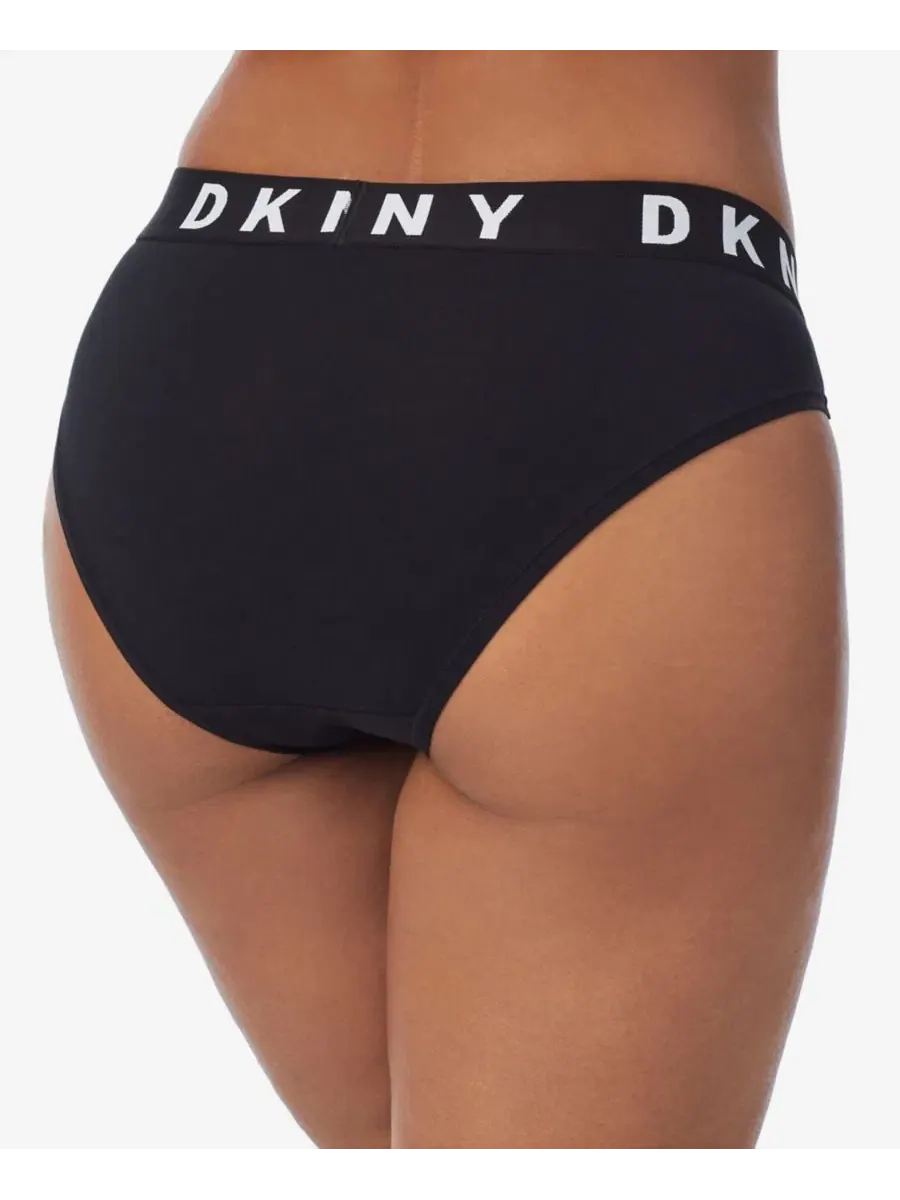 Женские удобные трусы-бойфренды с высокой посадкой DK8505 DKNY — изображение 3 из 4, черный
