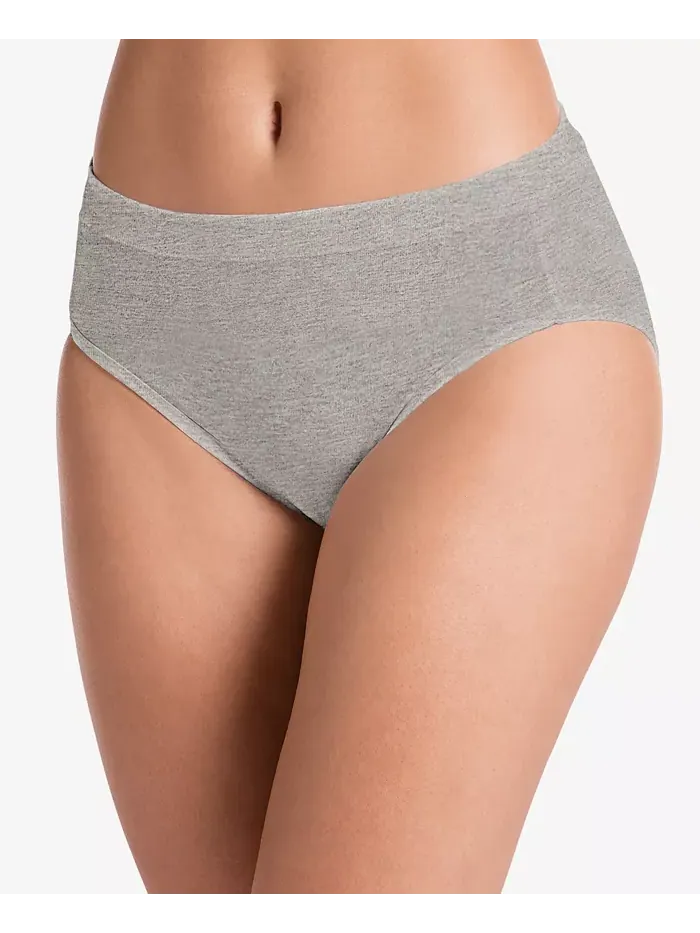 Трусы Cotton Stretch Hi Cut 1555, available in extended sizes Jockey — изображение 1 из 2, серый
