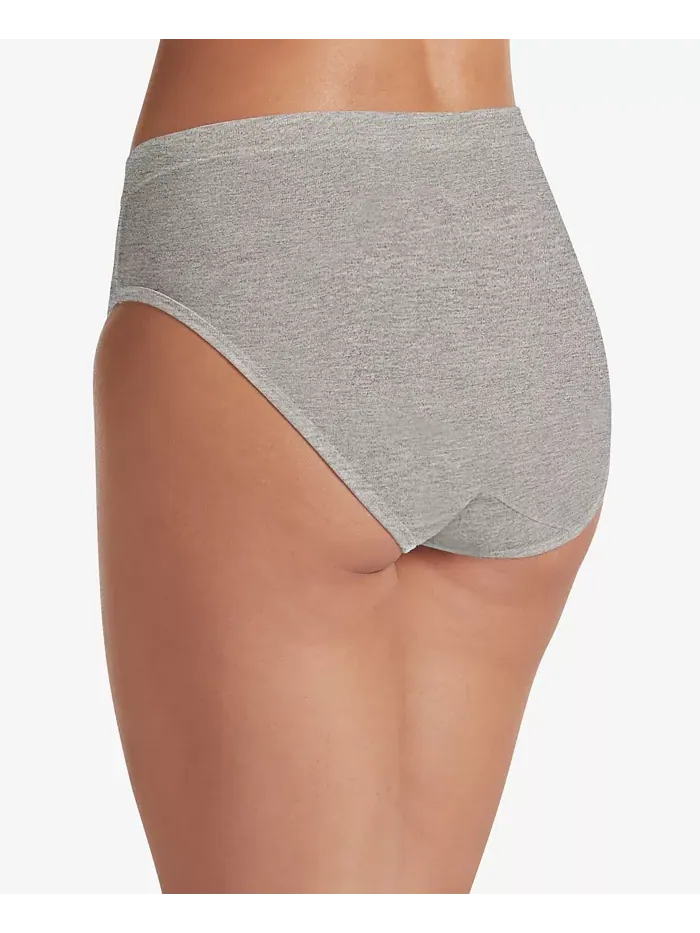 Трусы Cotton Stretch Hi Cut 1555, available in extended sizes Jockey — изображение 2 из 2, серый