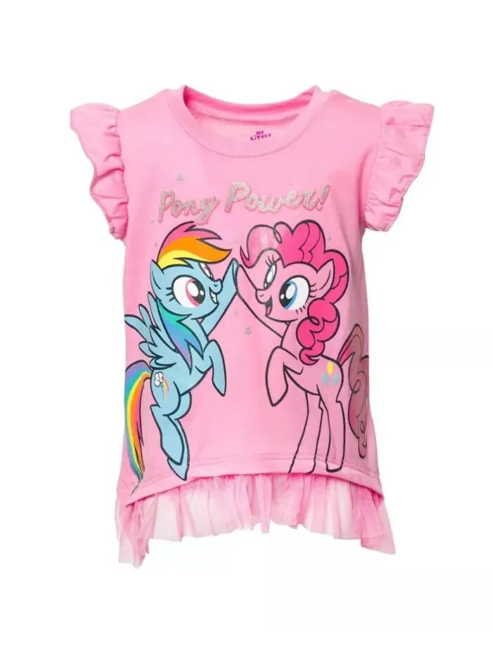 Комплект из футболки с короткими рукавами и велосипедок для девочек Little Girls My Pony My Little — изображение 7 из 7