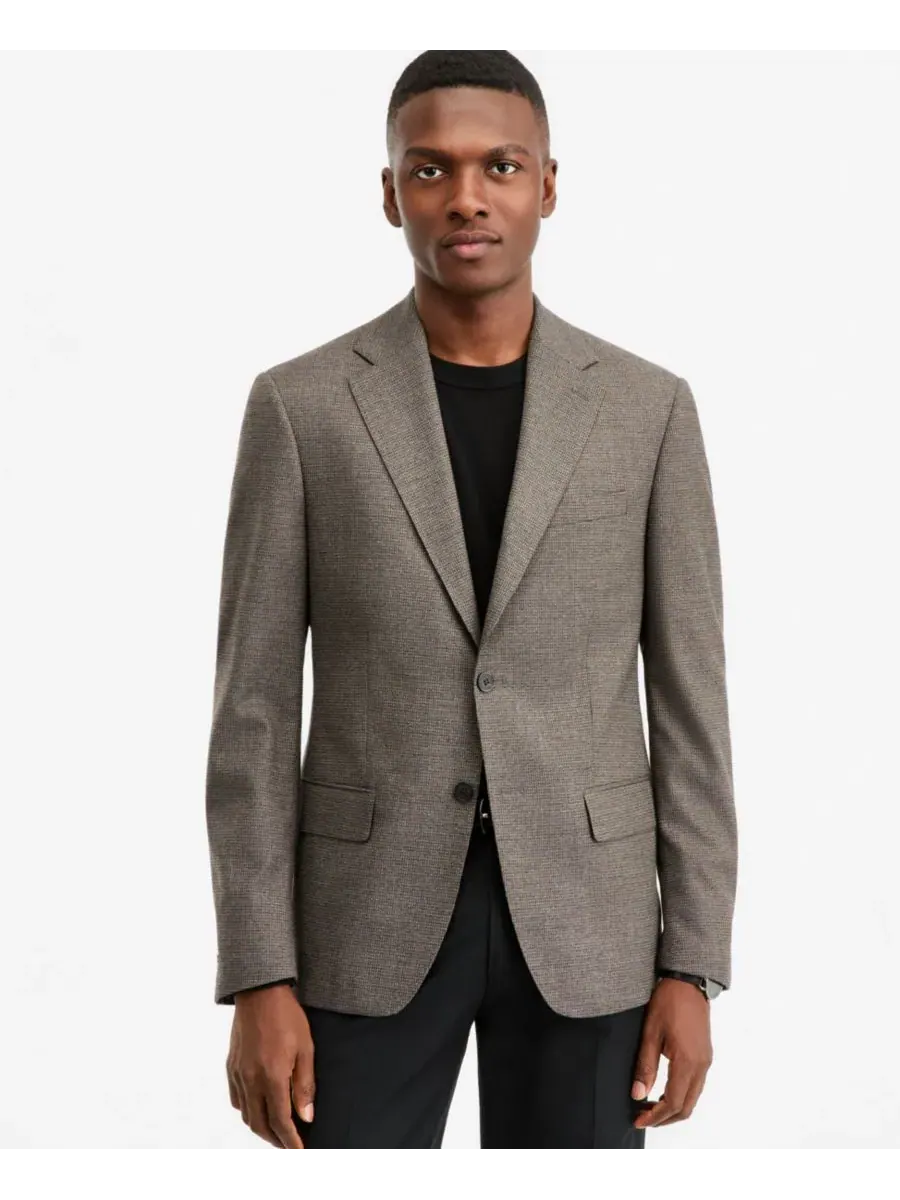 Мужской пиджак Slim Fit с фактурной тканью Calvin Klein